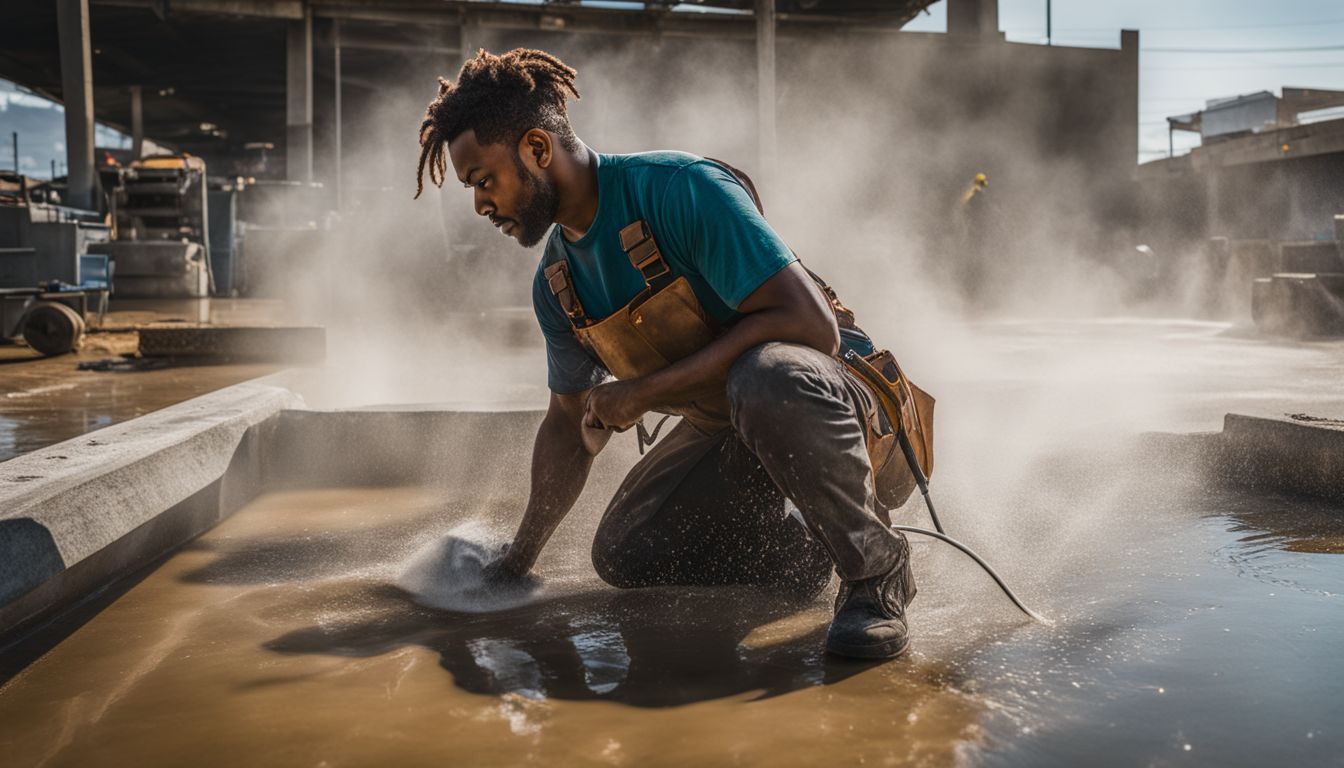 controlling dust while cutting concrete