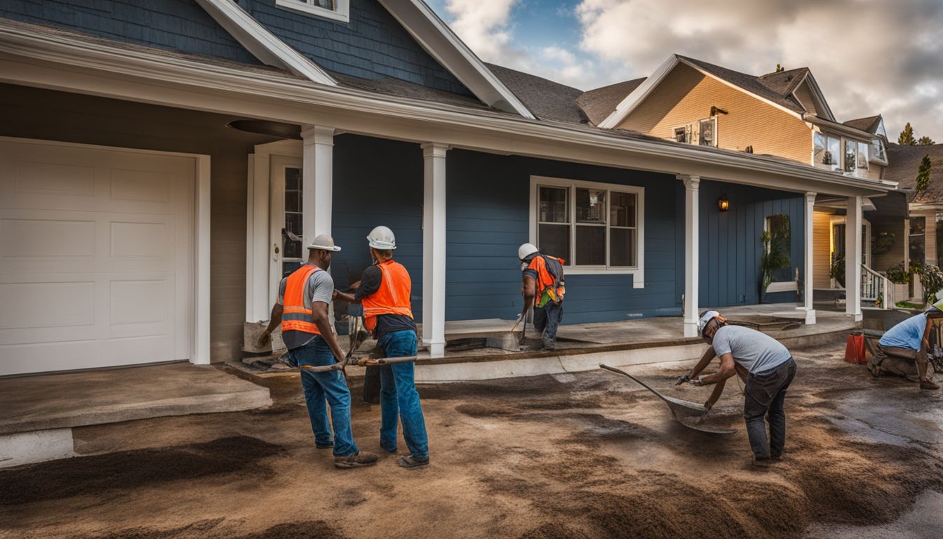 the process of concrete porch repair