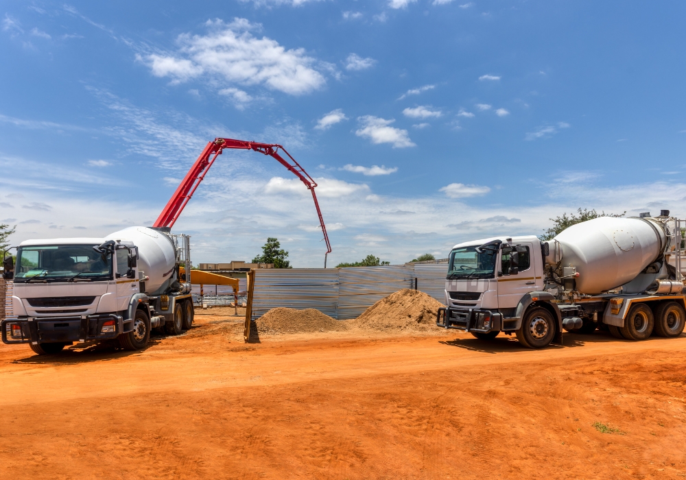 our 47m machine in action on a maitland warehouse